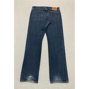 Levis 514 Straight Fit Mens Jeans‎ Size 34x34 Blue Distressed Casual